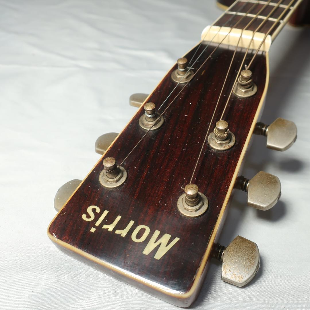 Morris W-30 改エレアコ アコースティックギター 装飾バインディング