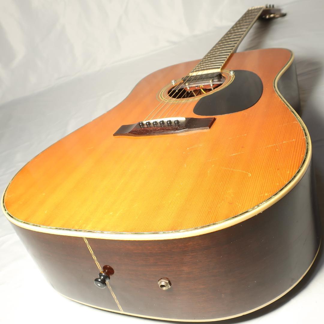 Morris W-30 改エレアコ アコースティックギター 装飾バインディング