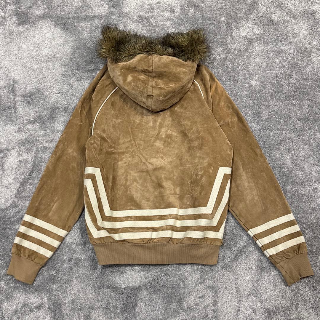 激レア】アディダスオリジナルス ジップパーカー ファー トレフォイル