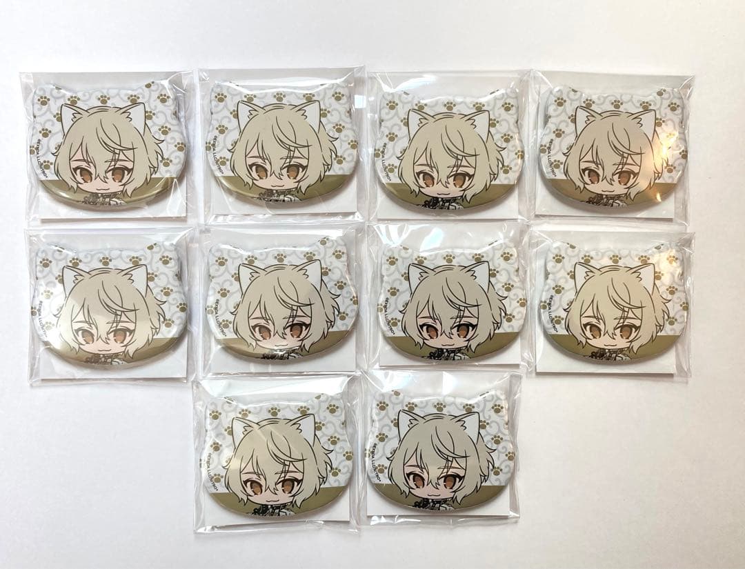 10点まとめ売り】 髭切 刀猫 缶バッジ 刀剣乱舞 刀猫男士 【バラ売り