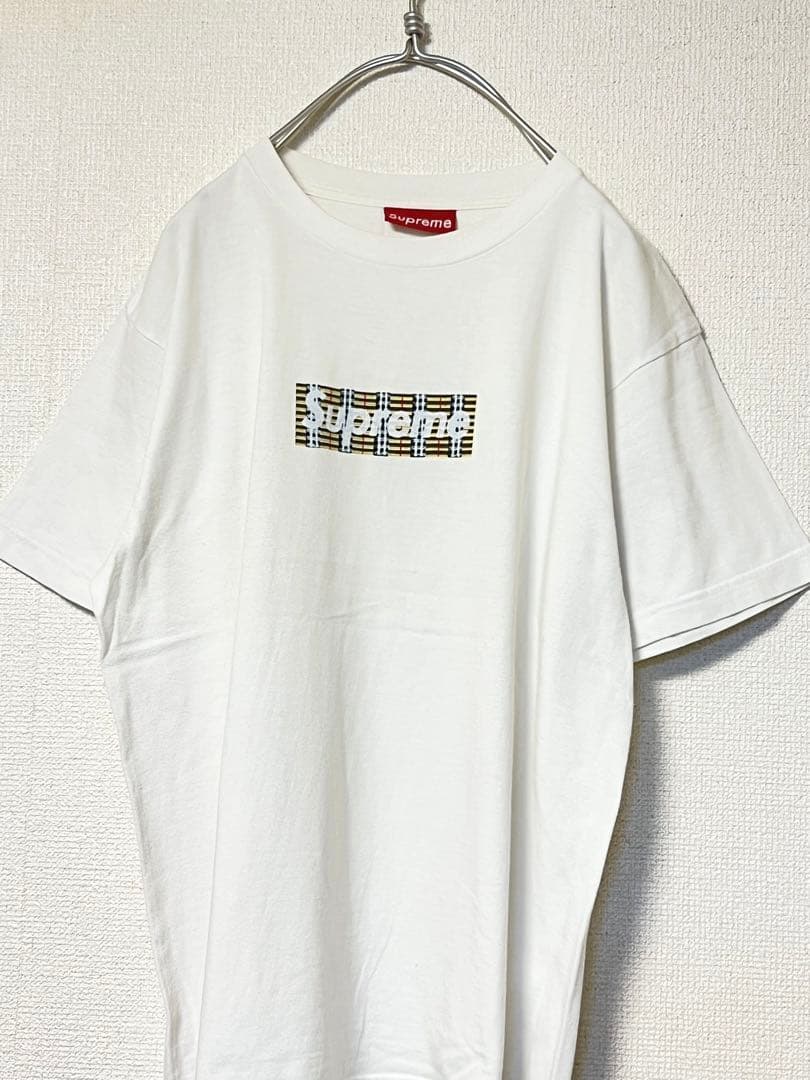 シュプリーム 初期 バーバリー ボックス ロゴ Tシャツ Usa製 M