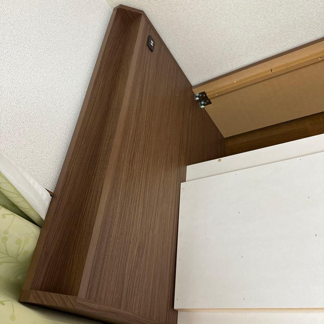 ニトリ ベッドフレーム製品名: シングルベッドフレームジオチェスト40T/MBR