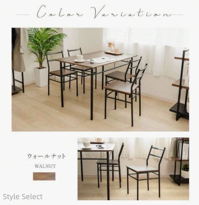 幅110cmダ ダイニングテーブルセット4人用5点セッイニングテーブル組み立て品