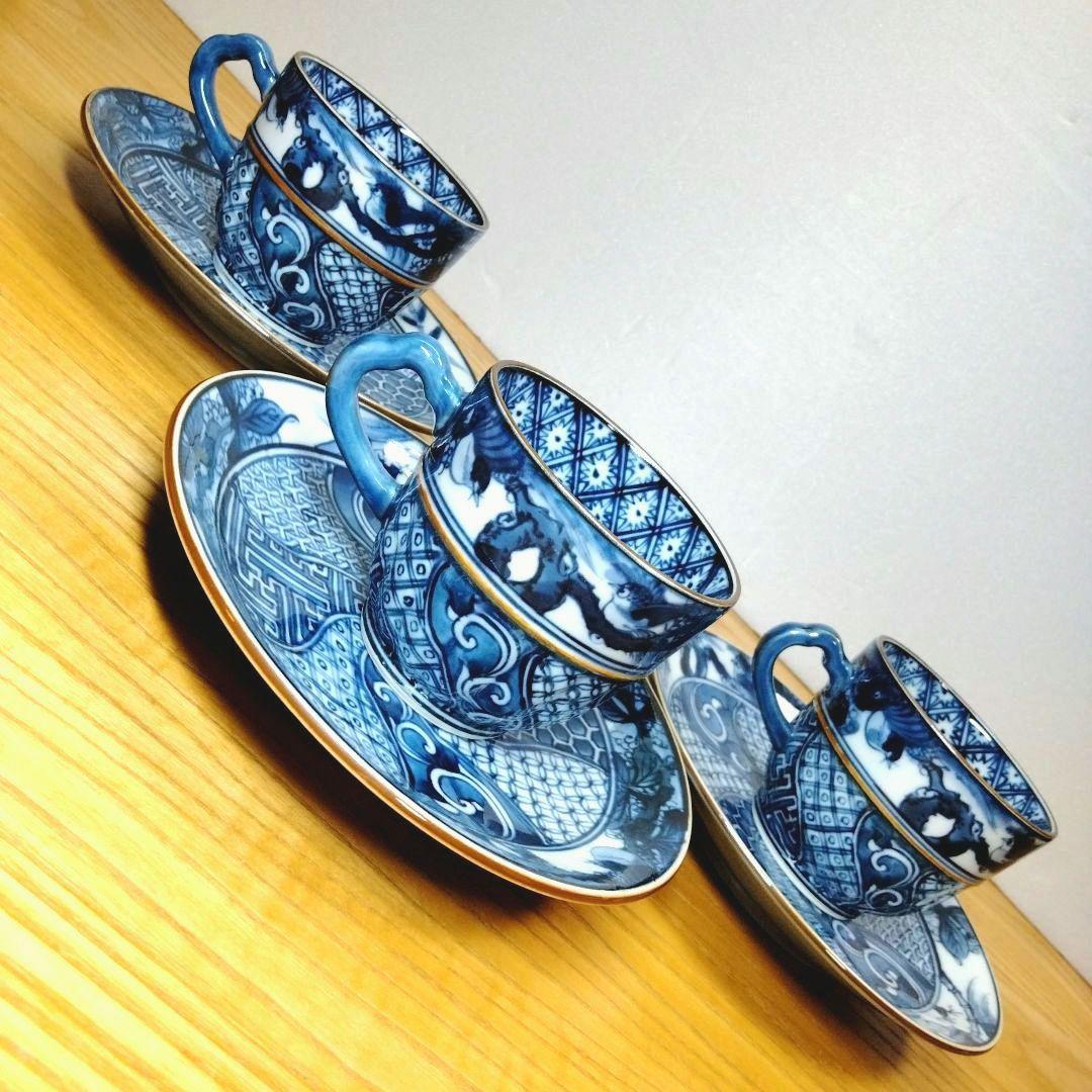清水焼 京焼 加藤利昌 コ−ヒ−碗皿3客 - 工芸品新品 通販