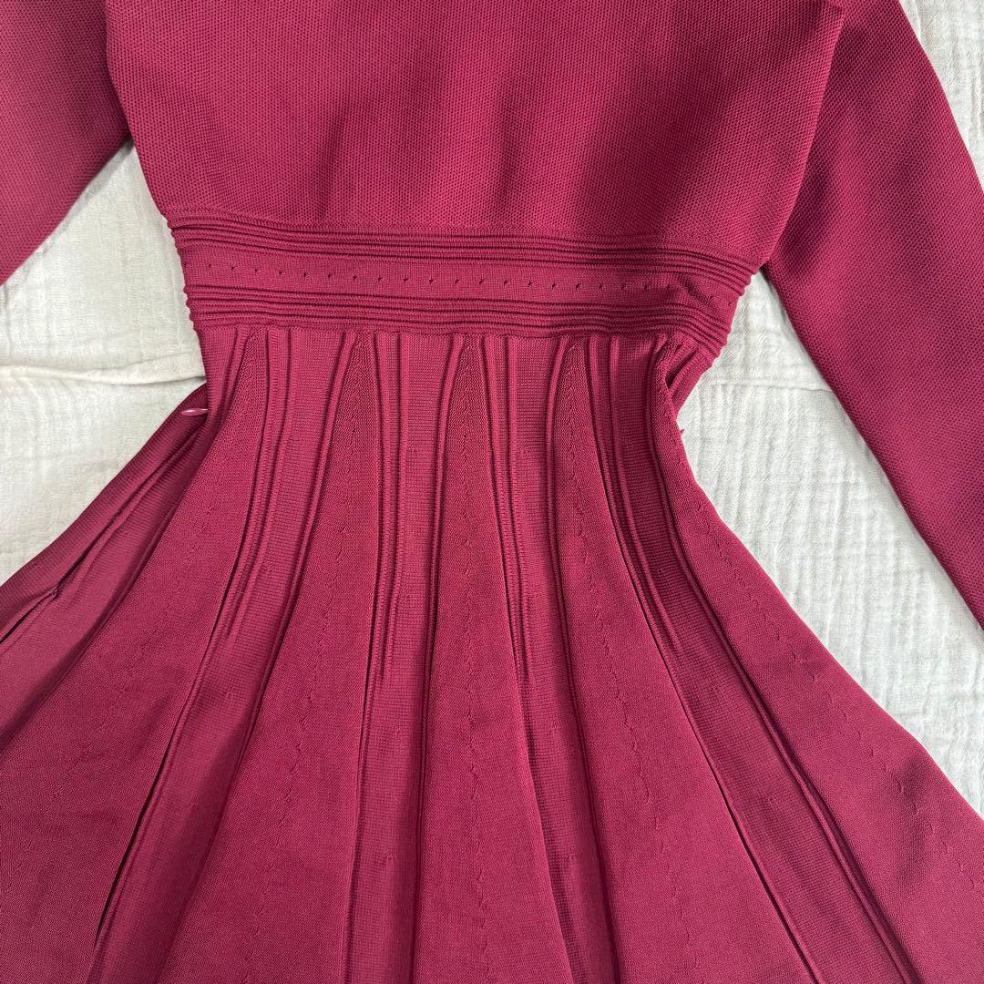 極美品　ACESANDRARE エースアンドレア　プリーツスカート ワンピース