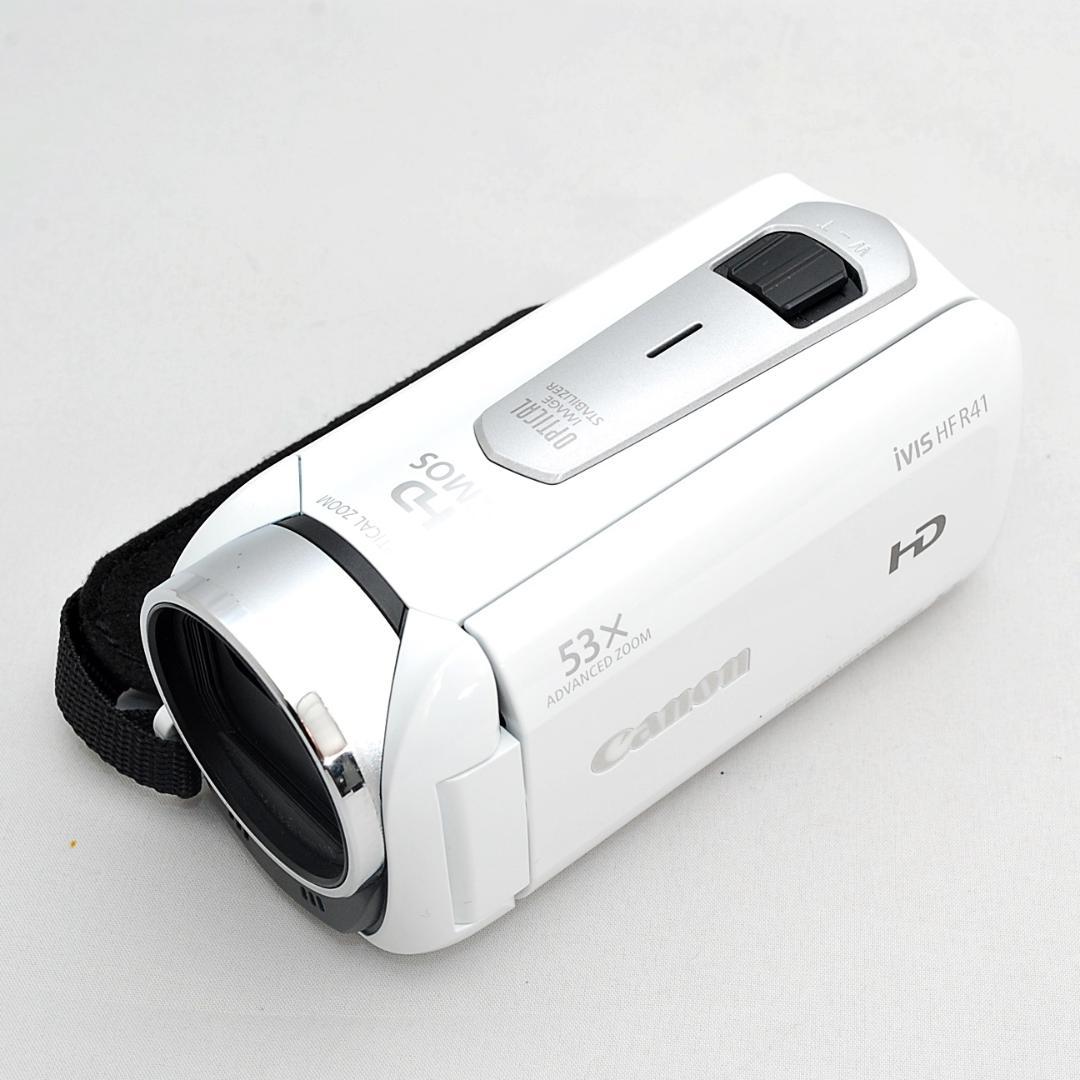 キヤノン iVIS HF R41 ビデオカメラ ホワイト 内蔵メモリー32GB