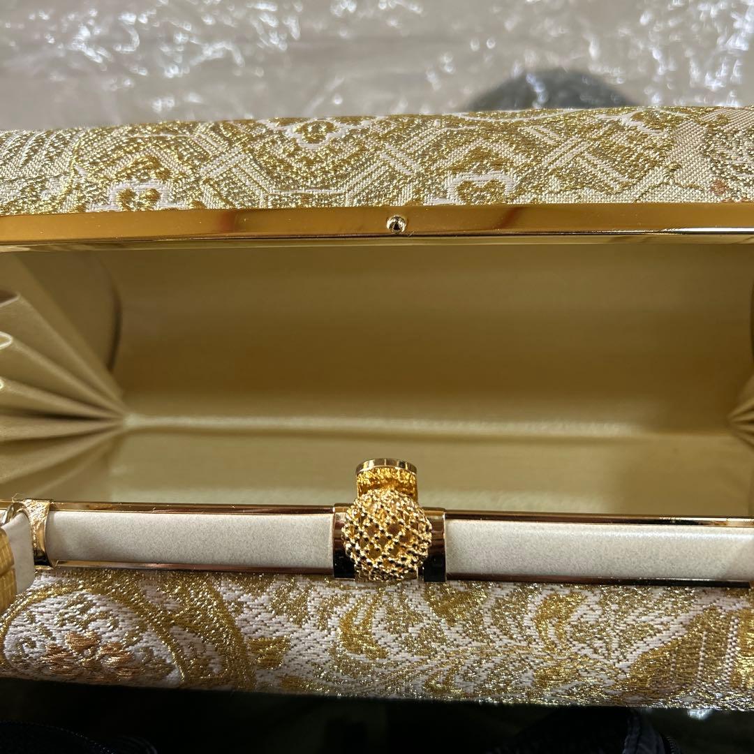 西陣織 草履バッグ セット 正絹 輪奈織 フォーマル 礼装用 帯地　和装用