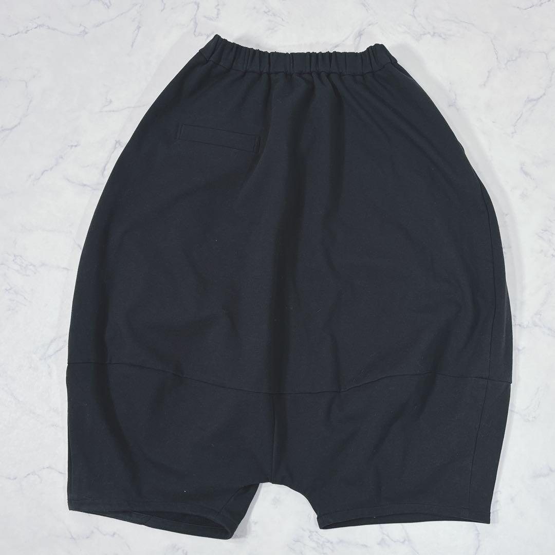 芽風 22AW 裏起毛 ワイドサルエルパンツ　黒　mefu