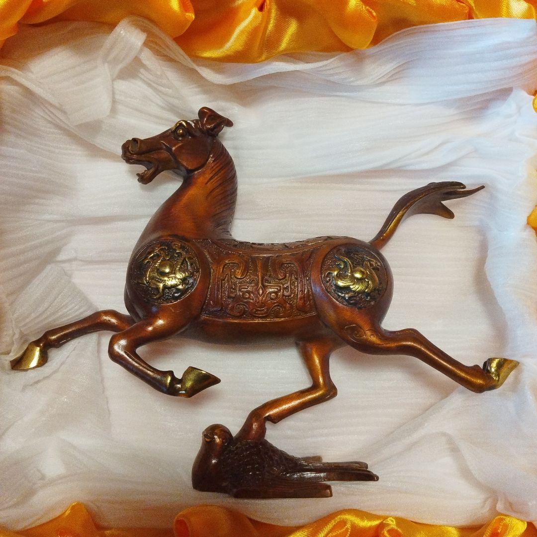 中国美術 工芸品 黄銅 置物 縁起物