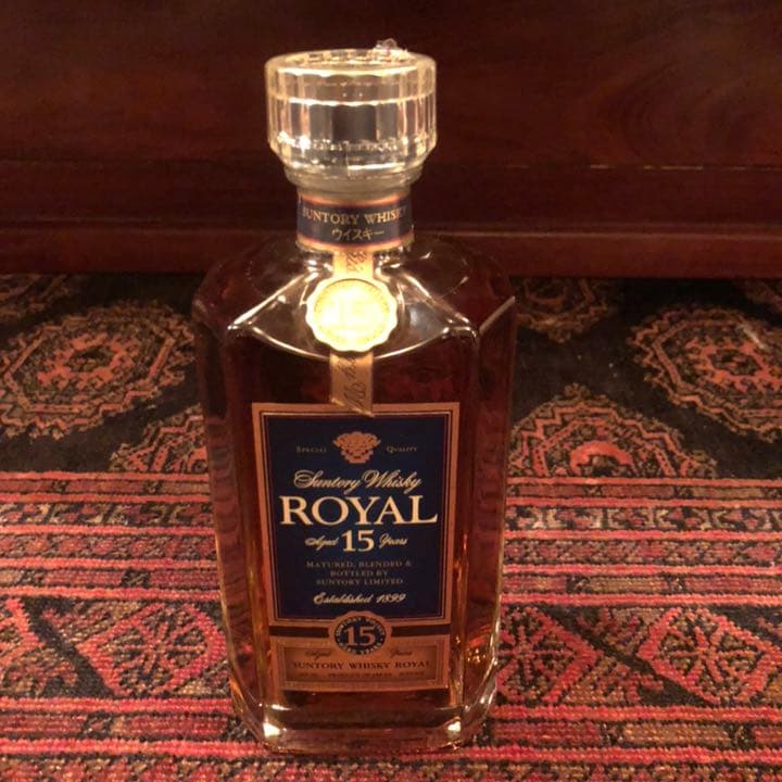 サントリー ウイスキー ローヤル 15年 スリムボトル 青ラベル ROYAL