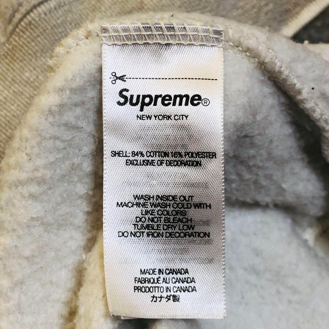 【人気モデル】シュプリーム Sロゴ ヴィーンテージ加工 パーカー XLサイズ
