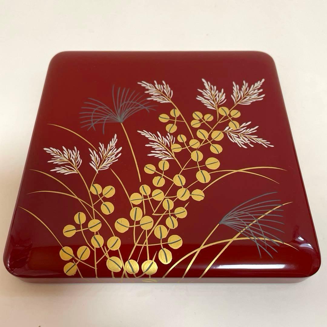 新品未使用 川連漆器 四段重箱 とおかもちセット16.6cm角 美品