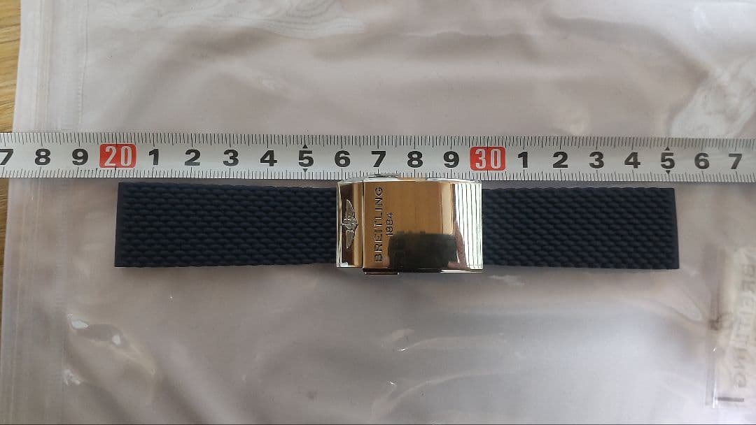 BREITLING ネイビーラバーベルト　バックル
