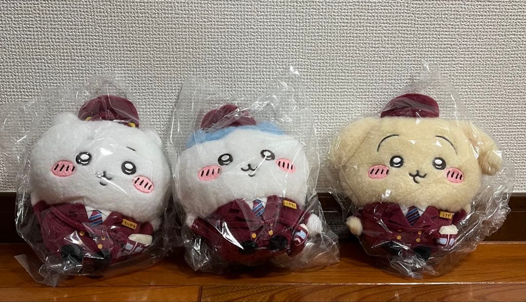 ちいかわ 阪急電車なほわほわぬいぐるみS ちいかわ ハチワレ うさぎ 3個セット