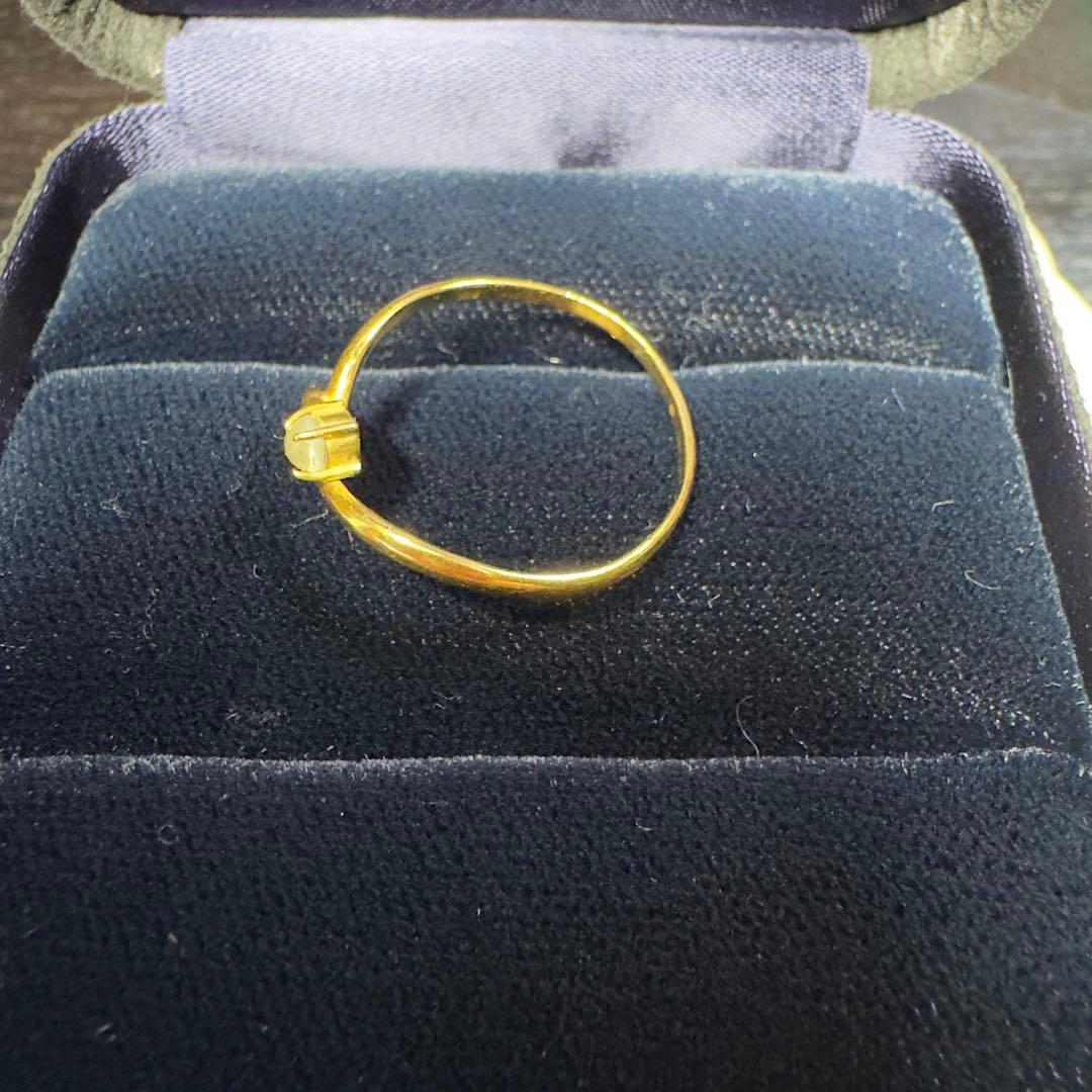 18金リング(k18) 約1.9g リングサイズ22号