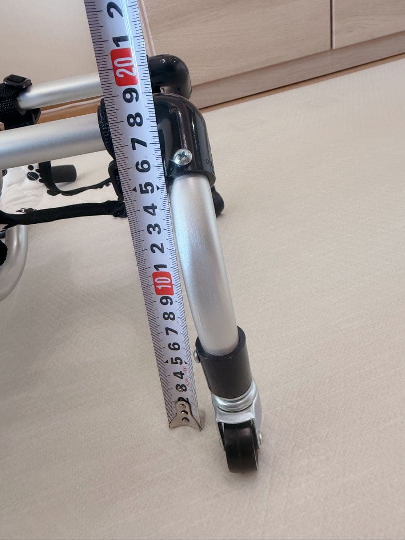 犬用車いす アルミ製 足跡模様 Amazon.co.jp: 調節可能なペット用車椅子