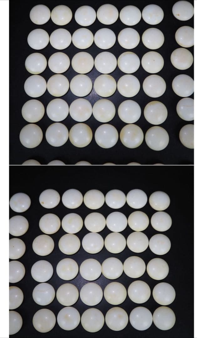 送料無料　日向特産　日向スワブデ蛤碁石33号・碁笥セット　旧家蔵出
