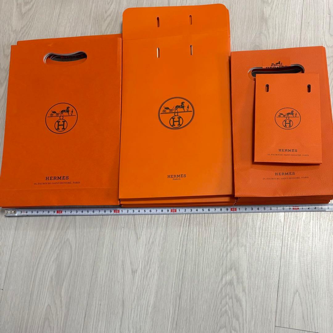 エルメス ショッパー 紙袋 大、中、小まとめ110枚セット