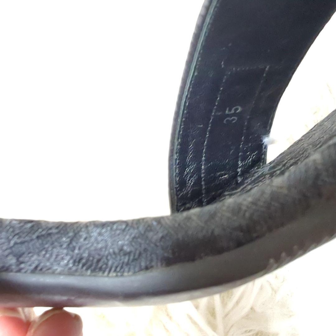 良品 Dior ミュール ブラック トロッター 金具 DIORISSIMO 35