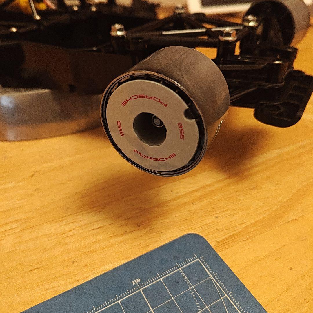 ハ*ミ様 タミヤ　Cカーシャーシ　ポルシェ956用ホイール付　未使用品