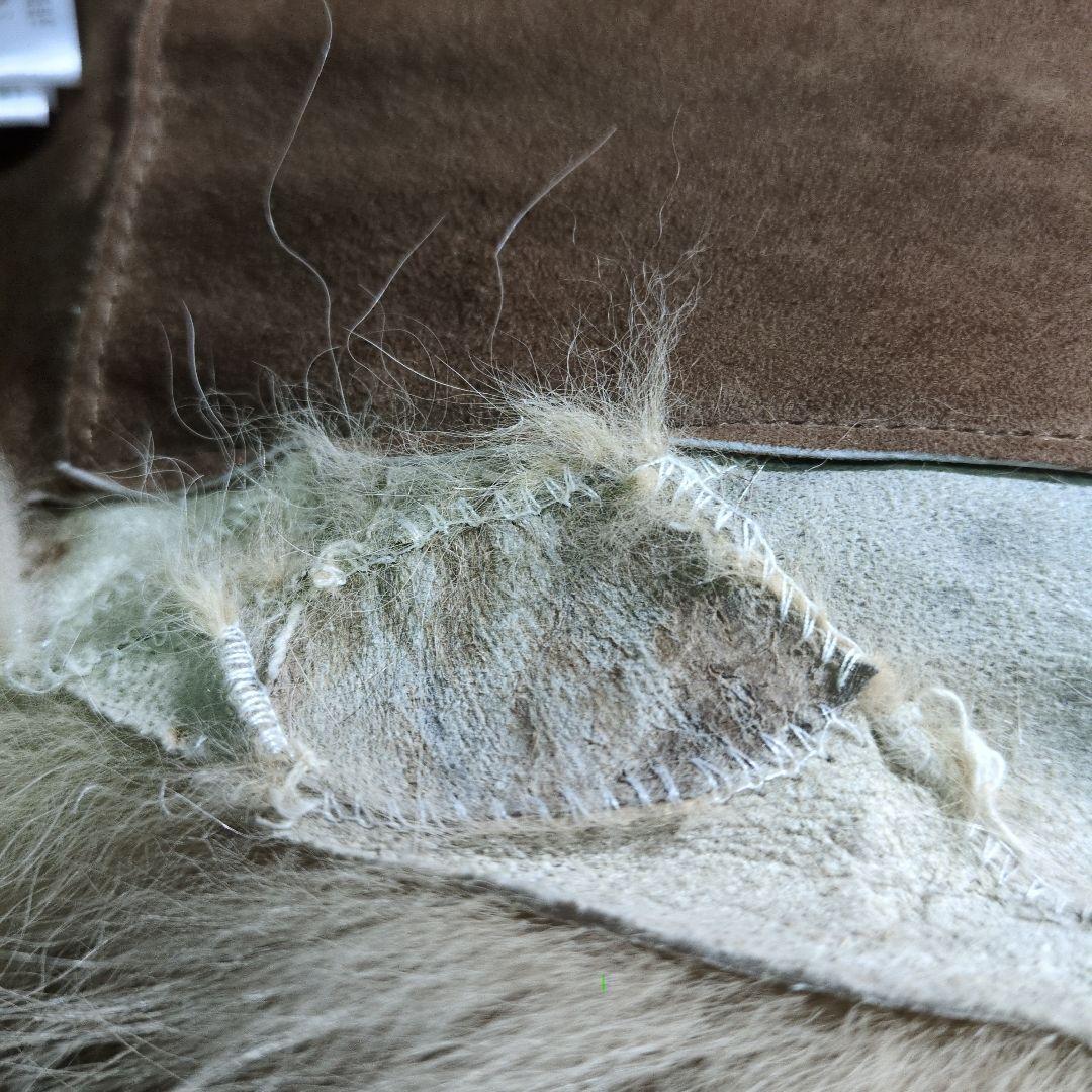 ​goa ゴア リアルファー コンチョ付 ラビットファー　ベルトセット