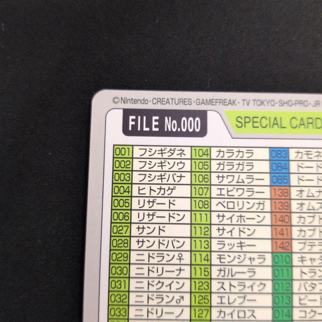 ポケモンカードダス NO.000 スペシャル 1枚 御三家
