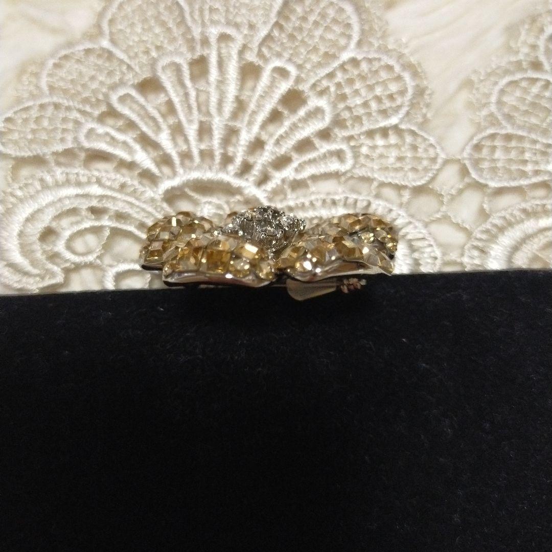 FOXEY ブローチ フラワー 花 フォクシー ゴールド系 アクセサリー