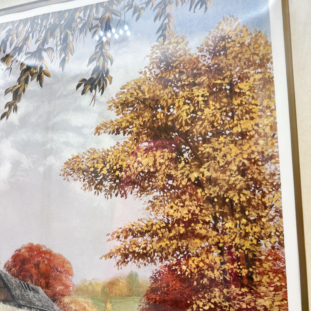 ケン・マイケルセン　オータム・ウィングス サイン入り　プリント　約70 x 50