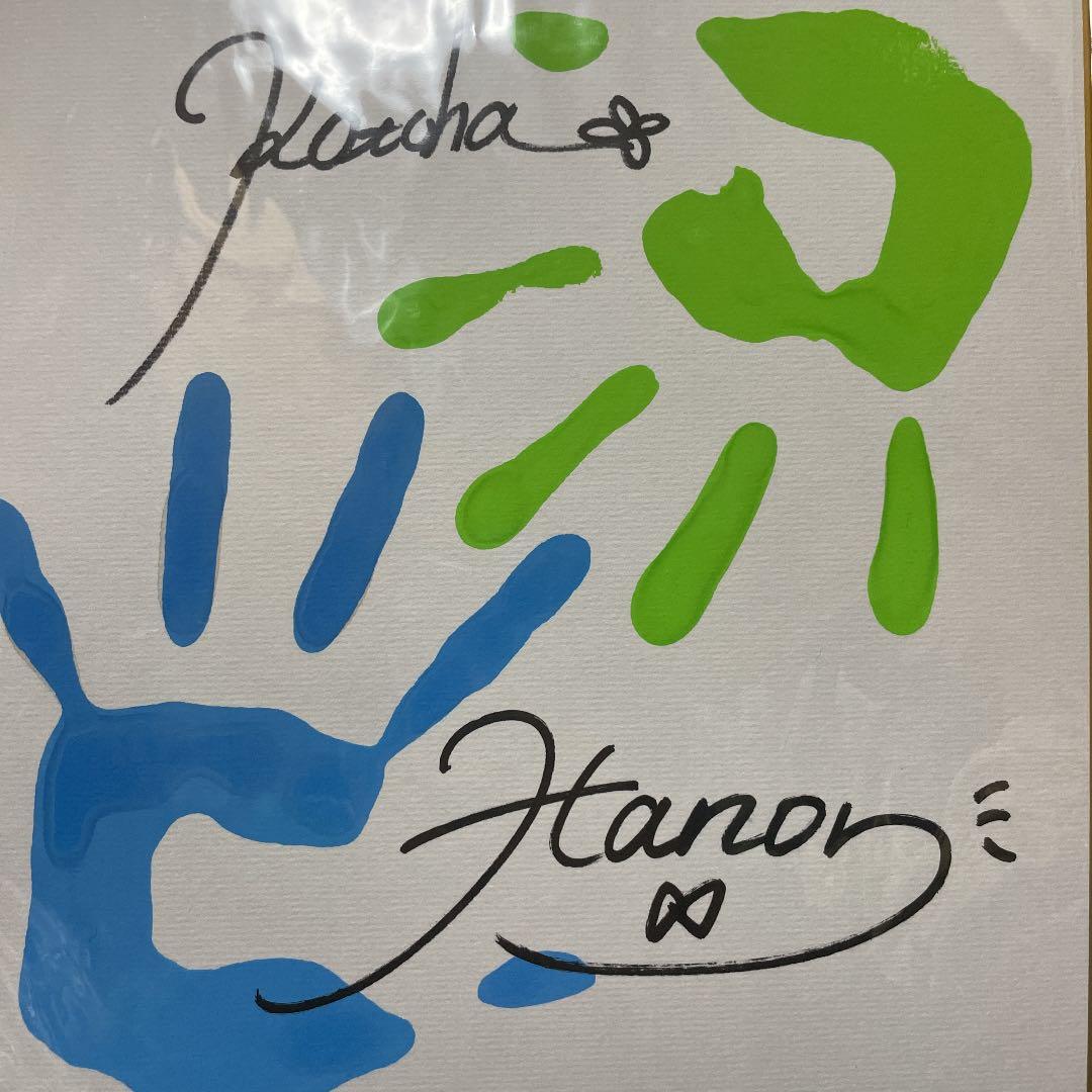 期間限定品」ハコニワリリィ直筆サイン&手形付き色紙 限定品】ハコニワ