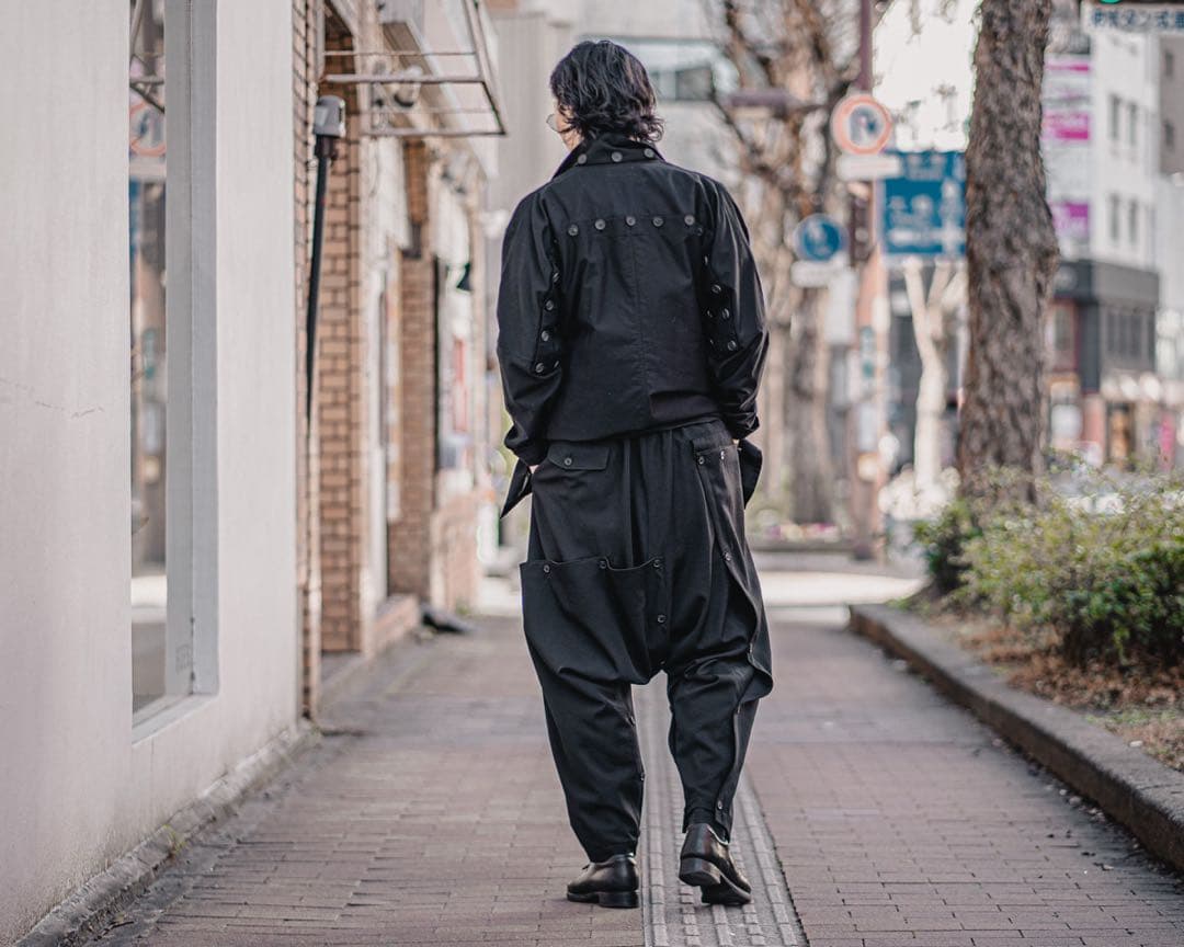 目玉カバーサルエルパンツ ヨウジヤマモトプールオム yohji yamamoto