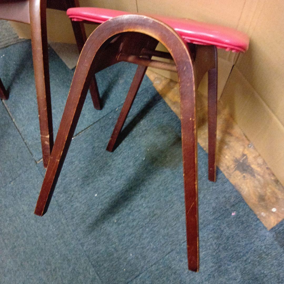 秋田木工 木製スツール 剣持勇 椅子2脚