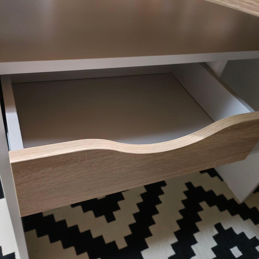 L字デスク 下収納付き引き出し 幅145cm Norzy