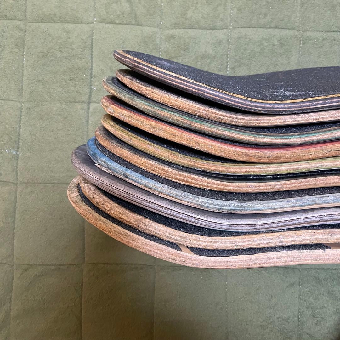 廃デッキ　スケボーデッキ　DIY まとめ売り　スケートボードデッキ　20枚