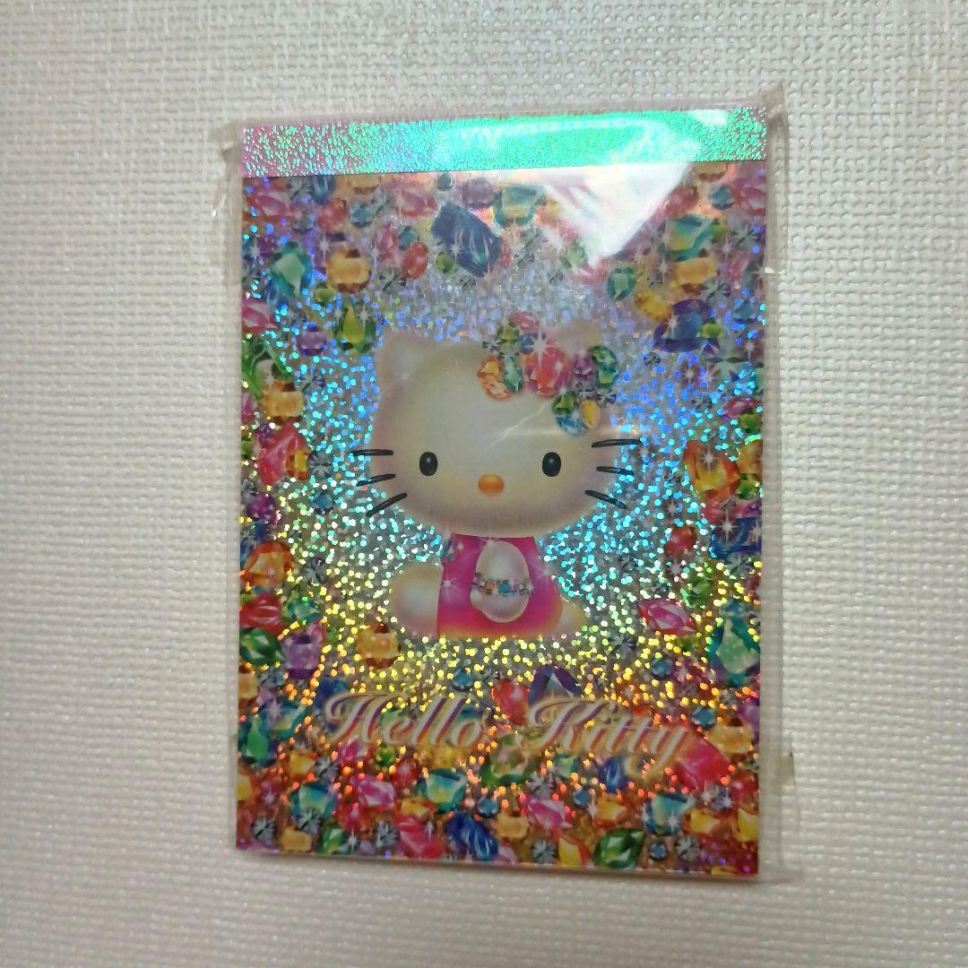 1セット限り‼️ハローキティ ビジュー ホログラムメモ リングノート