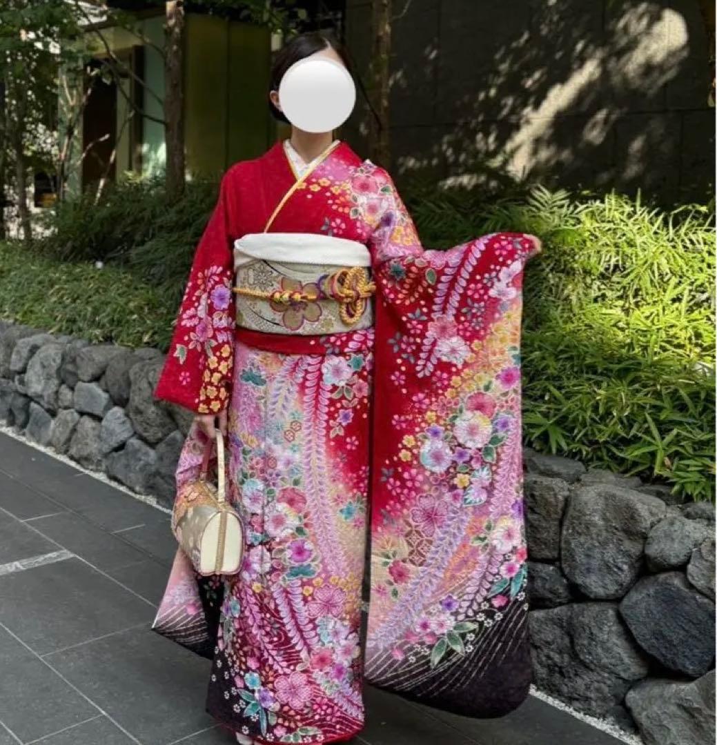 ショッキングピンク振袖フルセット