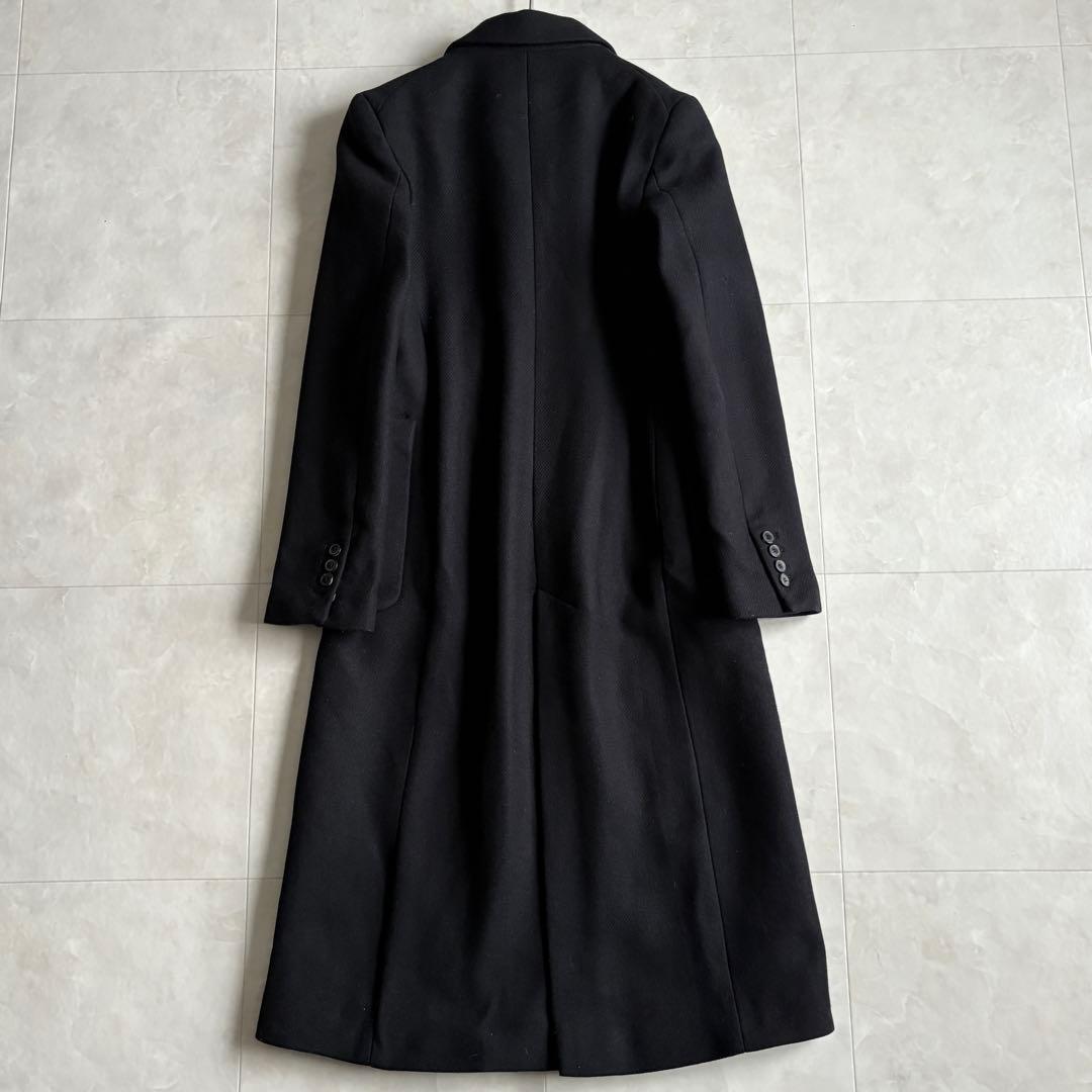 ZARA MANTECO 黒 ダブルチェスターコート XS ウール混 ロング ZARA