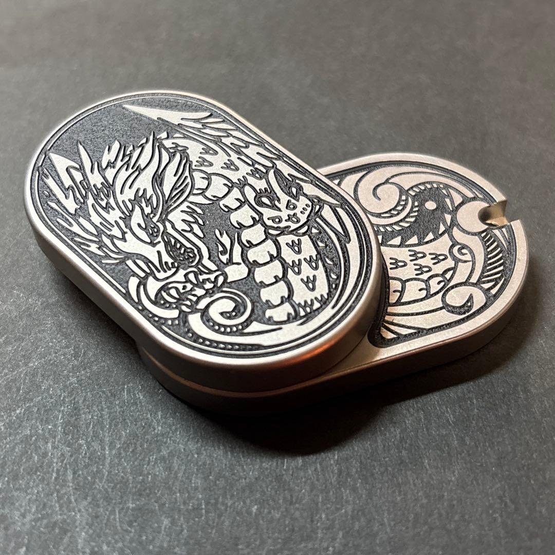 金属製 ドラゴンフィジェットトイ EDC ハンドスピナー