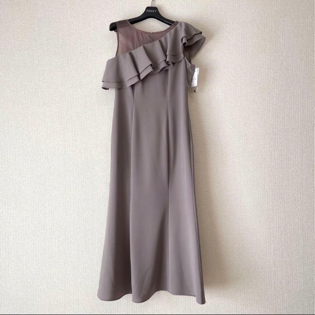 【新品未使用】AIMER アシンメトリーフリル マーメイドラインドレス アシンメトリーフリルマーメイドラインパーティードレス 結婚式