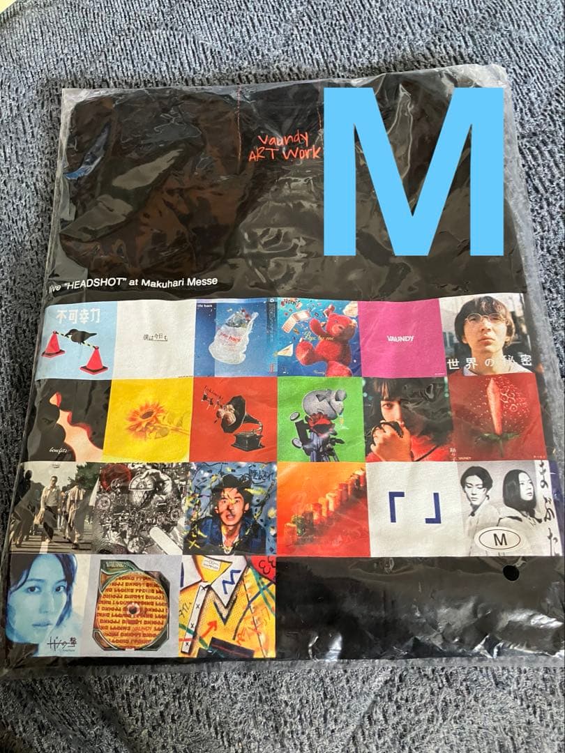 Vaundy 幕張グッズ headshot Tシャツ Mサイズ 黒 vaundy Tシャツ 幕張