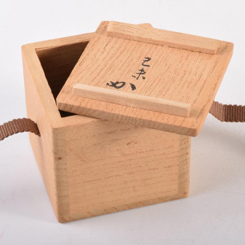 茶道具 諏訪蘇山作 青磁 桃香合 堀内宗完(兼中斎)書付 共箱