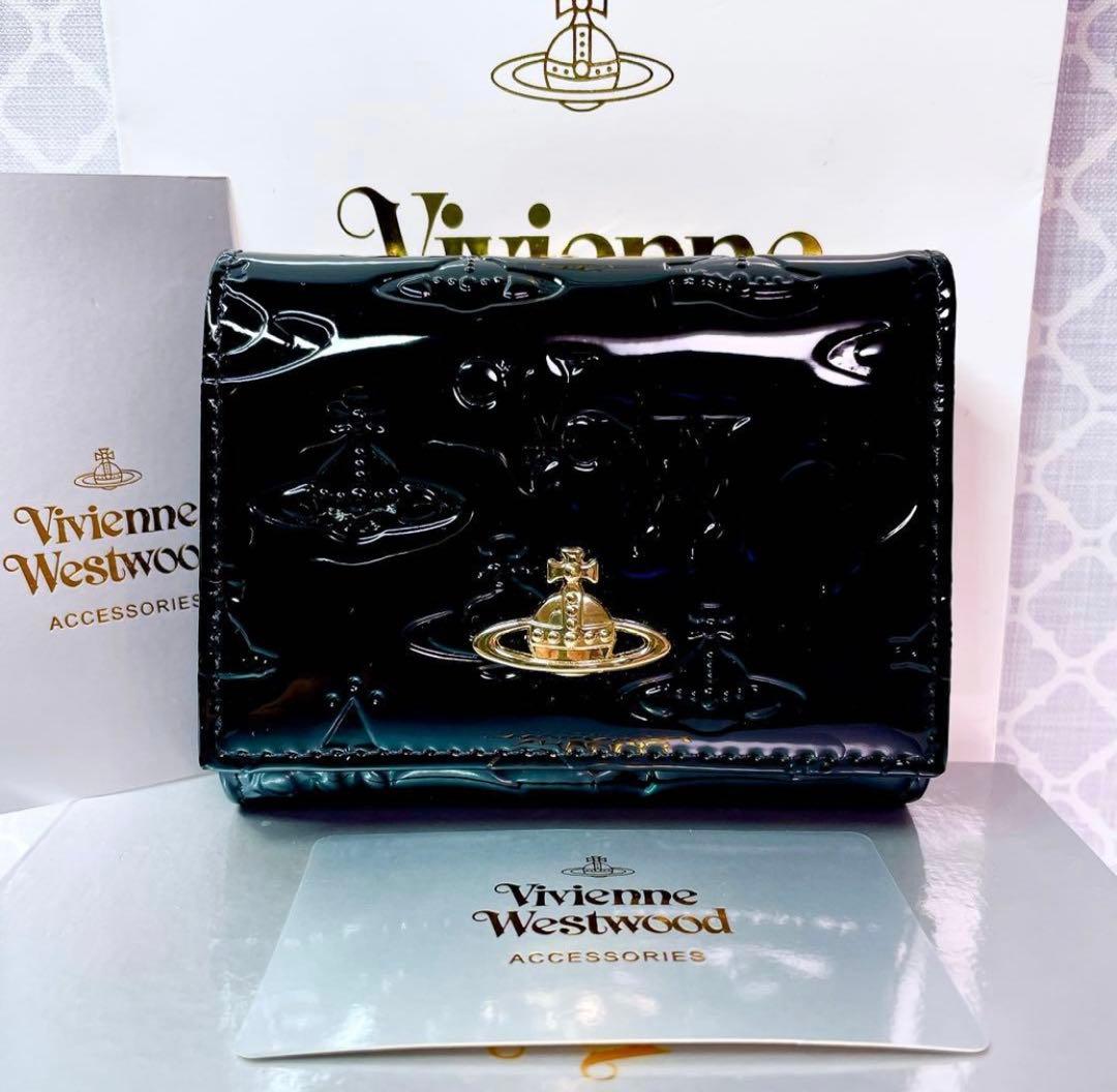 大人気✨️ショッパー付】新品 Vivienne Westwoodエナメル黒 - メルカリ