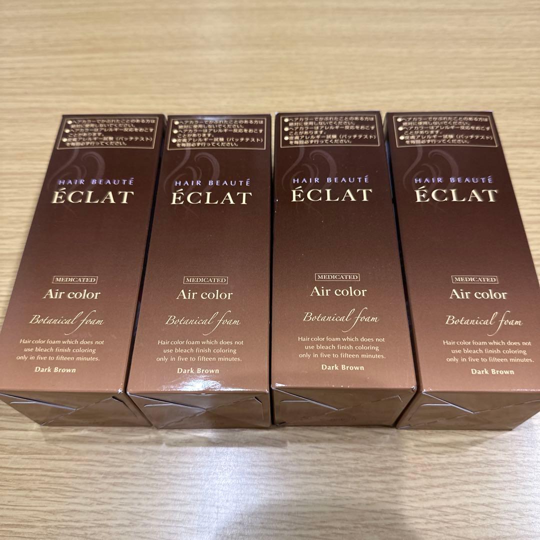 ヘアボーテ エクラ ボタニカルフォーム ダークブラウン 4本セット