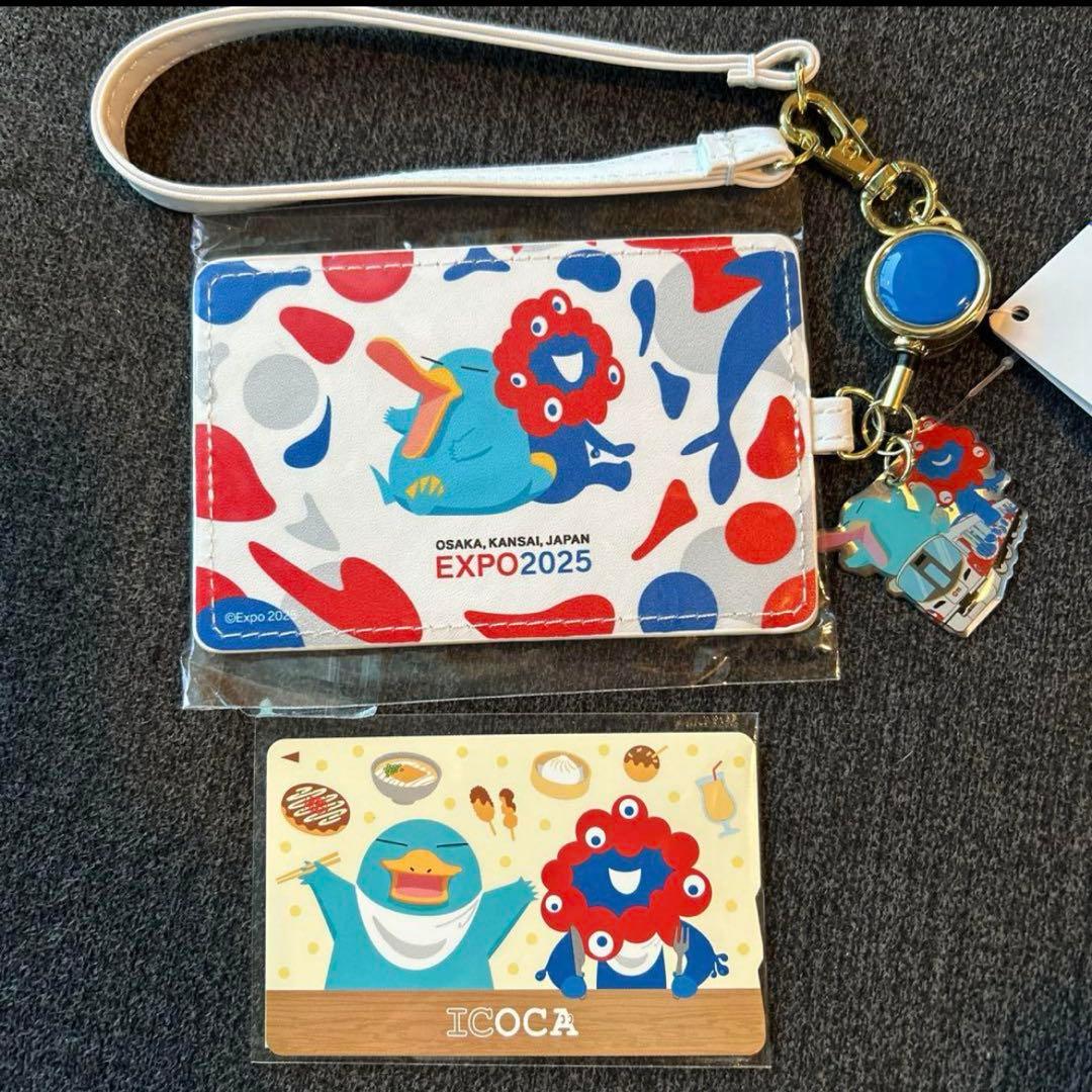 万博限定 ミャクミャク ICOCAカード & パスケース セット 大阪万博会場