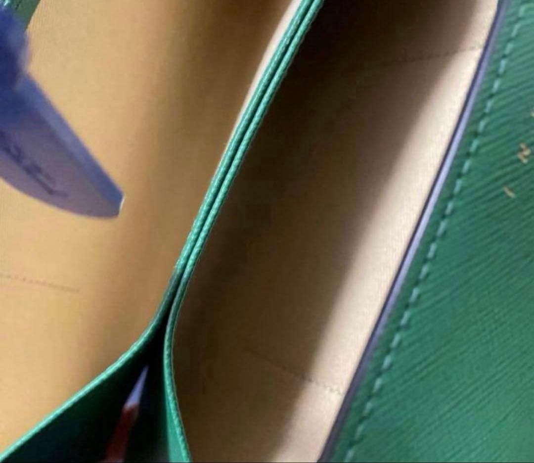 MARNI マルニ 国内直営店購入 グリーン レザー ウォレットショルダー