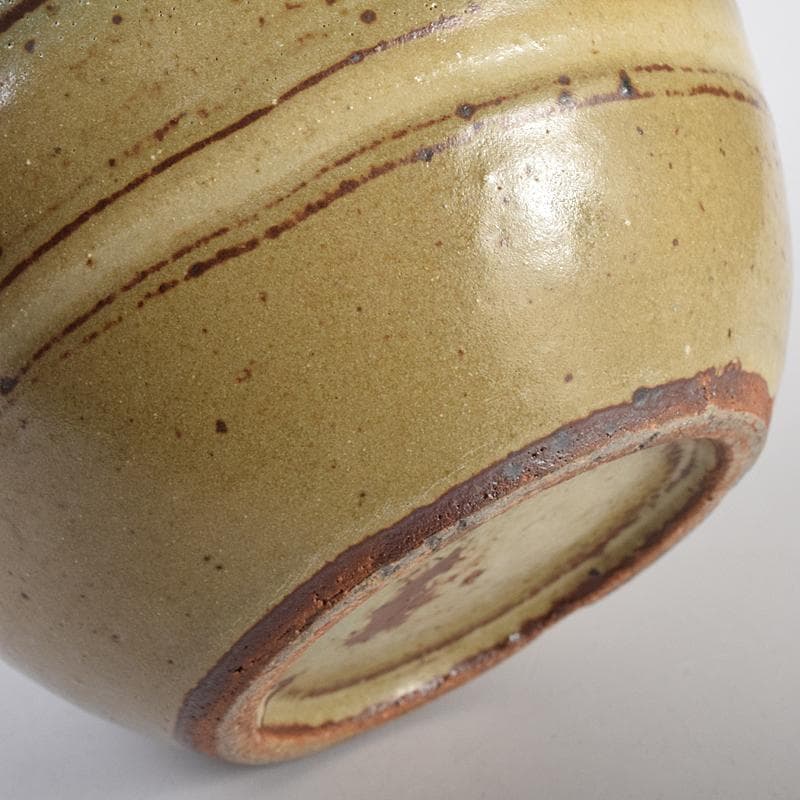 河井寛次郎作 鶴首 灰釉瓶子 共布共箱 M R8846 - メルカリ