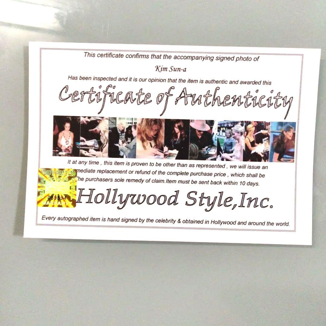 キム・ソナ直筆サイン入り超 特大写真…Kim Sun A…