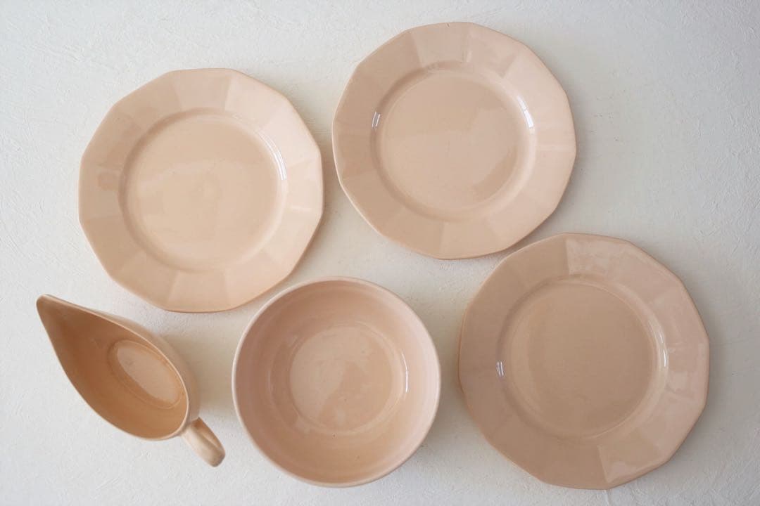 《希少》フランス　アンティーク　八角形 シュガーポット　ディゴワン　サルグミンヌ