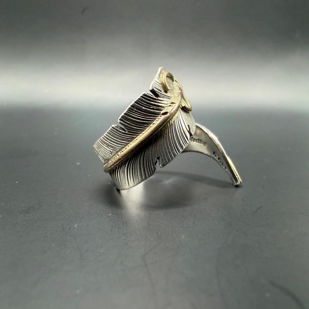 【NAVAJO】J.NELSON フェザー 12KGF リング 14号〜16号