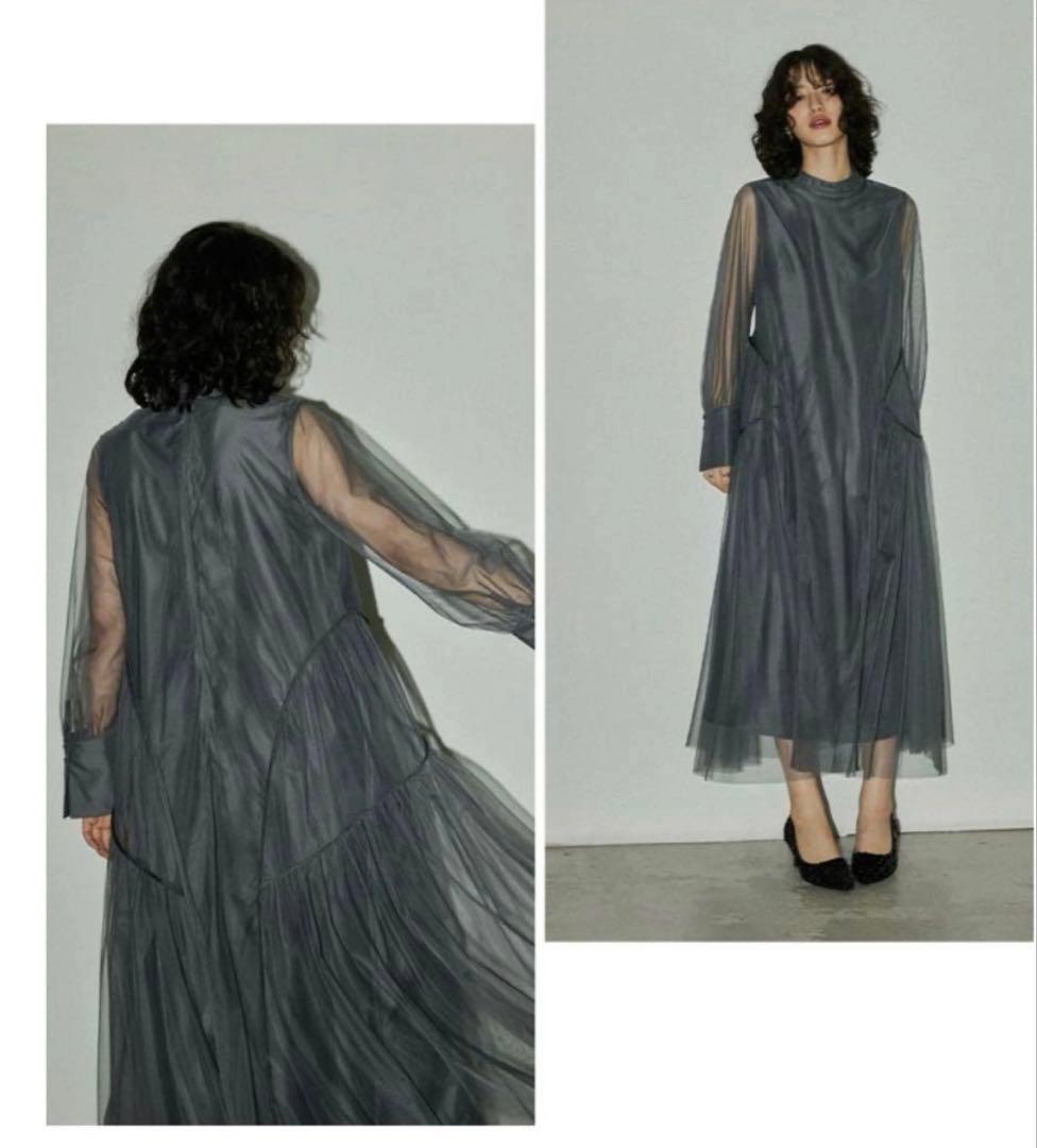 ニアナ 結婚式マタニティドレスチュールパイピングAラインドレス