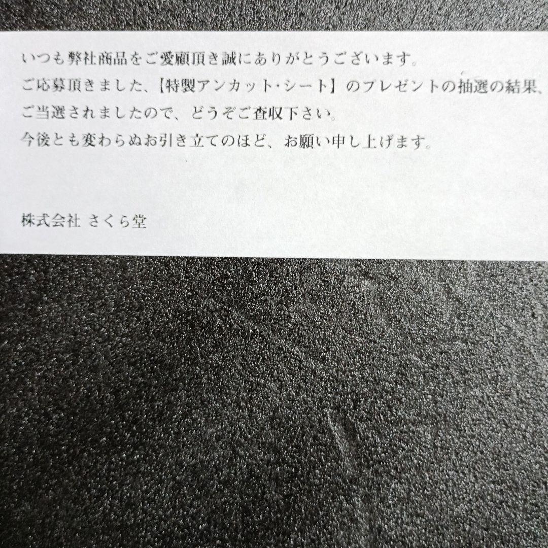 当選　さくら堂2008原幹恵Honey直筆サイン入りアンカットシート　トレカ